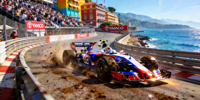 F1摩纳哥大奖赛比赛照片