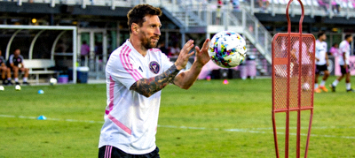 梅西在迈阿密国际训练照片